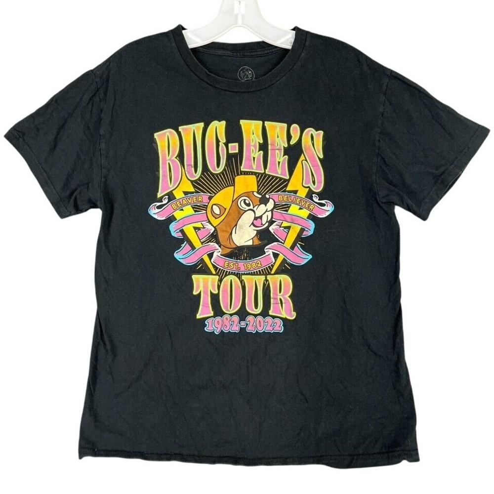 Buc-Ees Tour 2022 Shirt Rest Stop Travel Souvenir Beaver‎ Tour Mens M